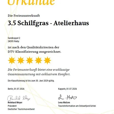 Reetdorf Geltinger Birk Atelierhaus Schilfgras Vakantiehuis
